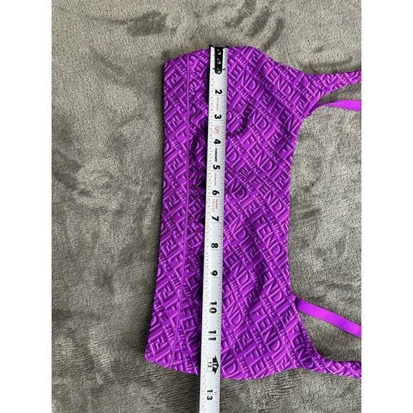 NWOT Fendi x Skims Square Neckline Sleeveless Crop Top Purple Small - Picture 8 of 12